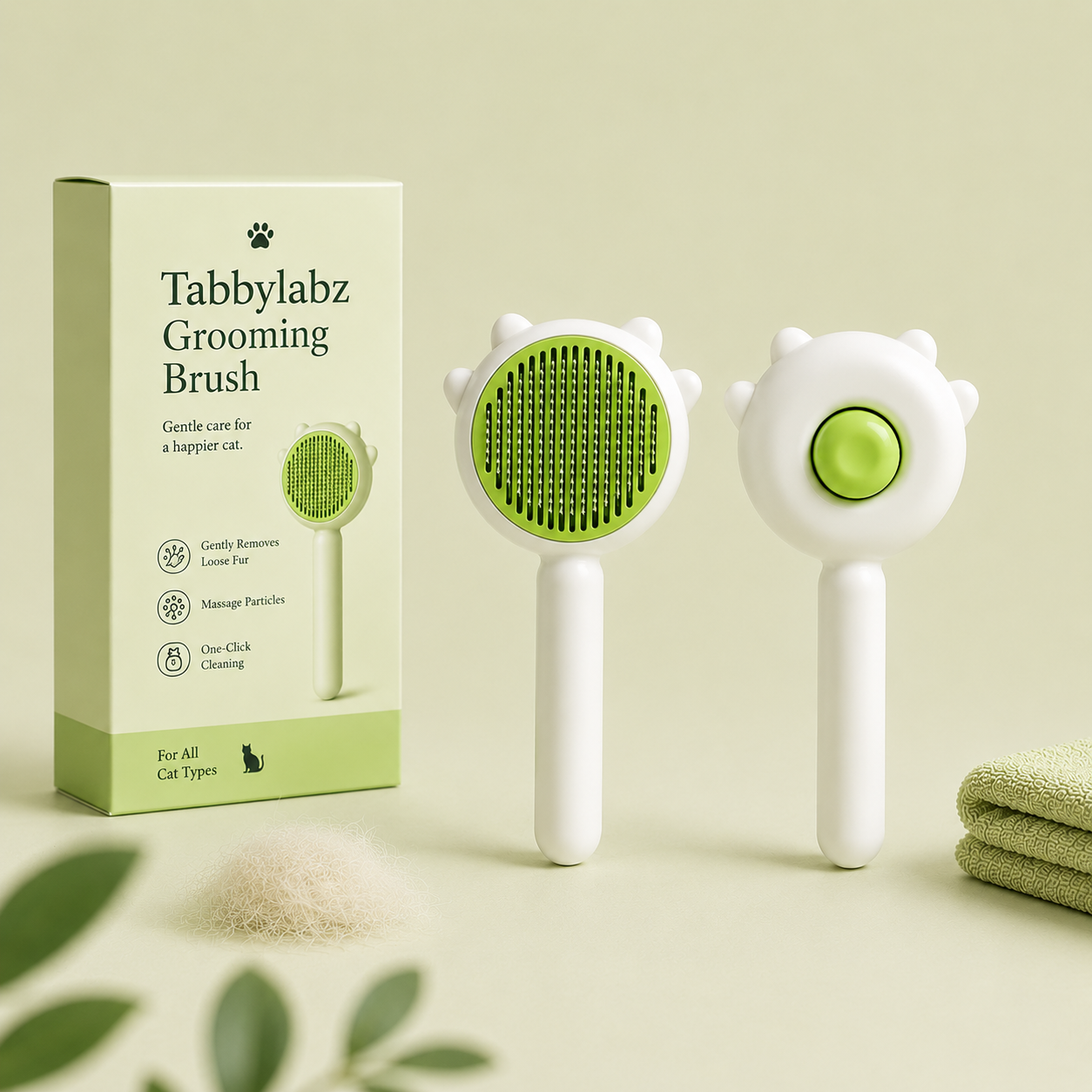 Tabby Labz Cat Ear Grooming Brush